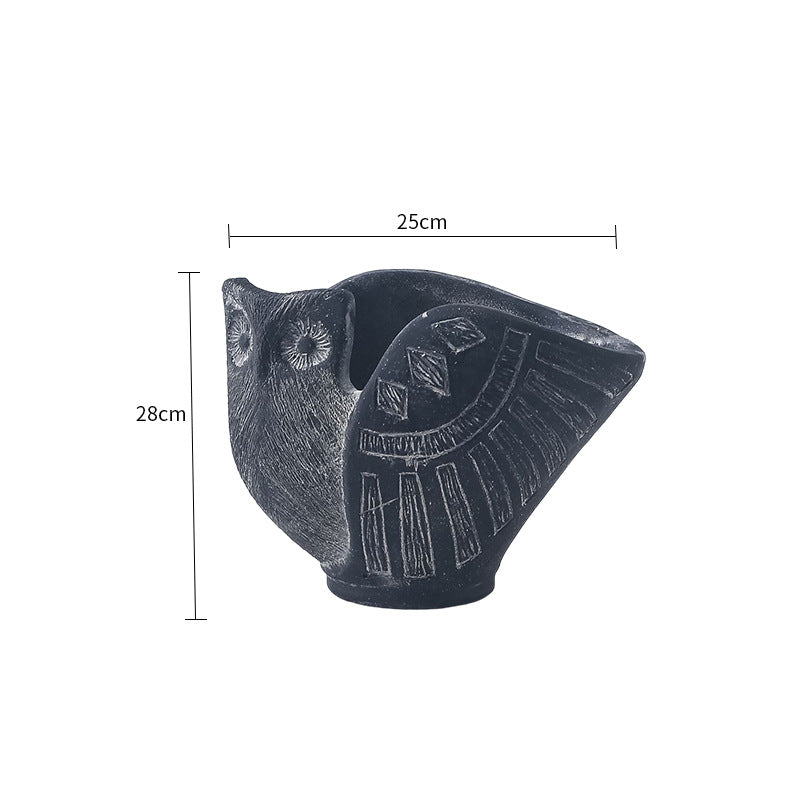 Decorative Flower Pot Red Black | Kelmera