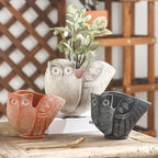 Decorative Flower Pot Red Black | Kelmera