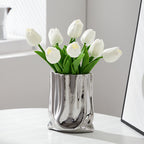 Decorative Flower Pot Silver | Kelmera