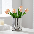 Decorative Flower Pot Silver | Kelmera