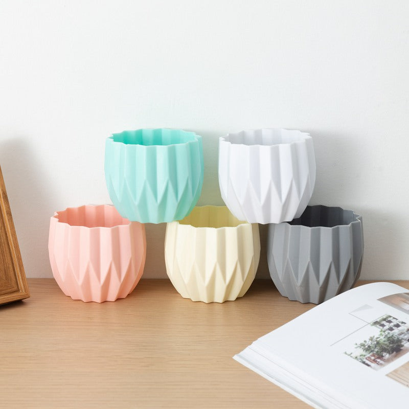 Decorative Flower Vase Beige Gray | Kelmera