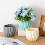 Decorative Flower Vase Beige Gray | Kelmera