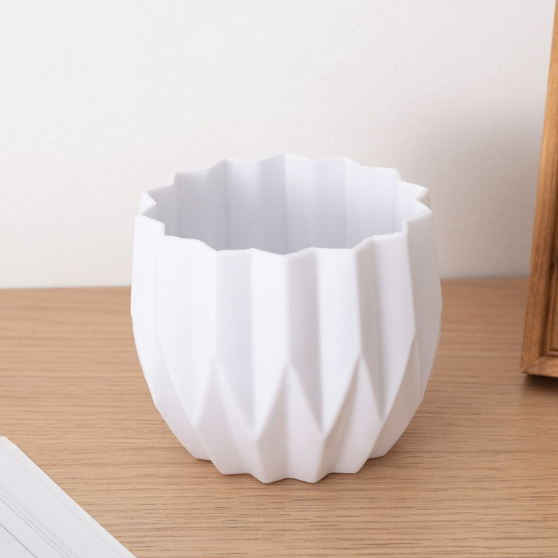 Decorative Flower Vase Beige Gray | Kelmera