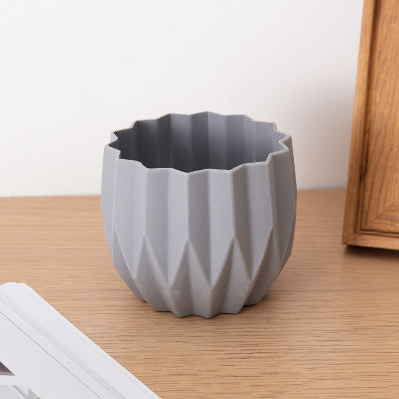 Decorative Flower Vase Beige Gray | Kelmera