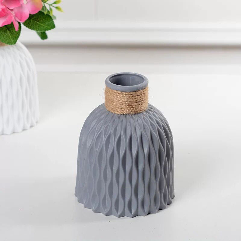 Decorative Flower Vase Soft Textile Molded Plastic | Kelmera