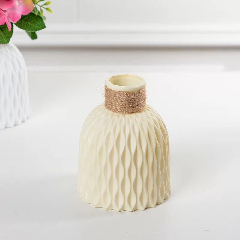 Decorative Flower Vase Soft Textile Molded Plastic | Kelmera