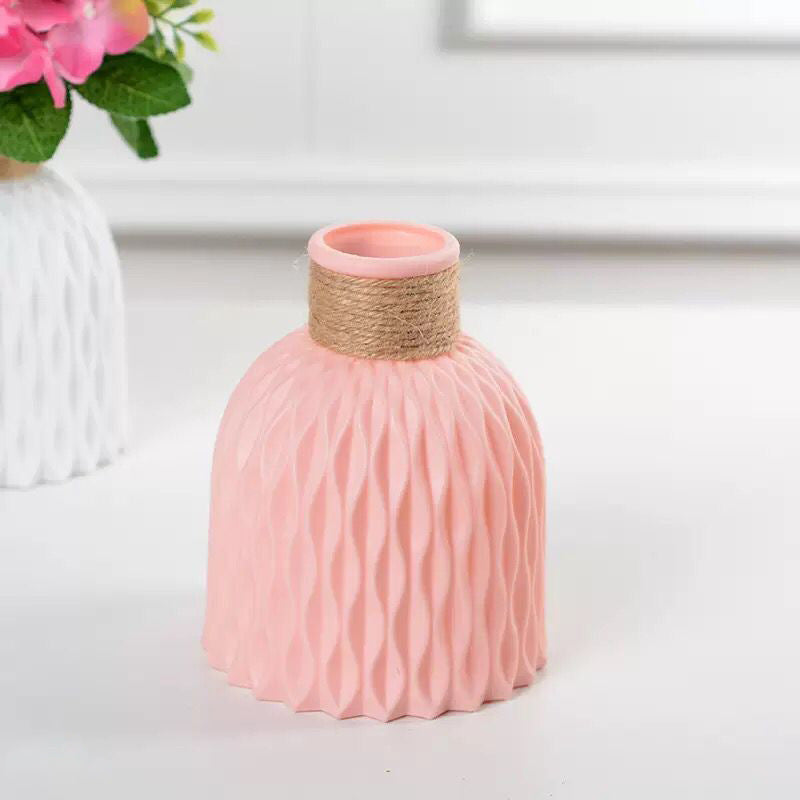 Decorative Flower Vase Soft Textile Molded Plastic | Kelmera
