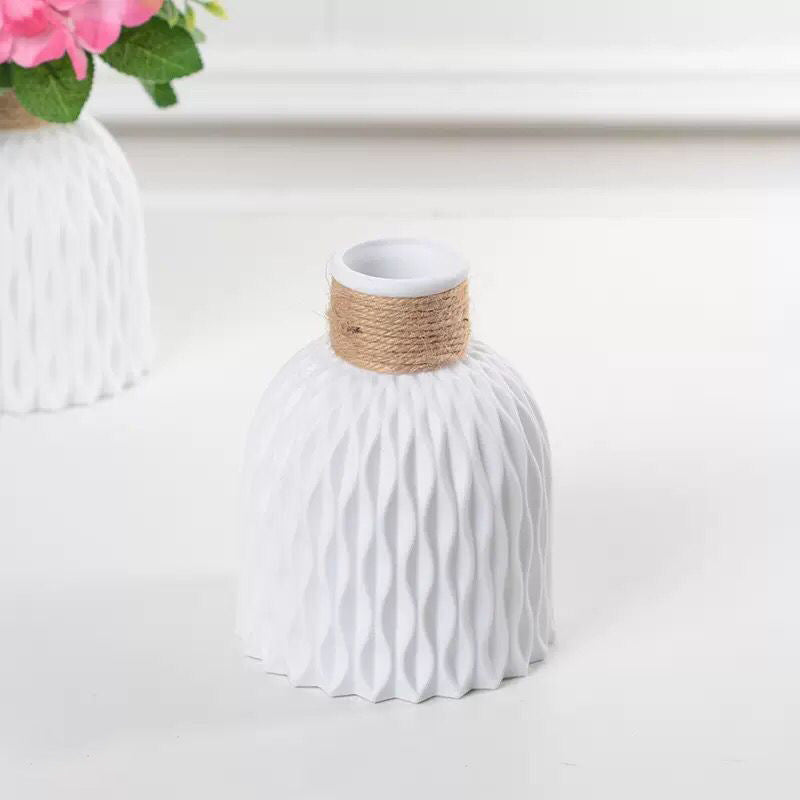 Decorative Flower Vase Soft Textile Molded Plastic | Kelmera