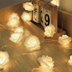 Decorative Foam Rose LED Garland for Table Decorations | Kelmera