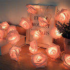Decorative Foam Rose LED Garland for Table Decorations | Kelmera