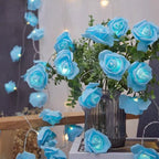 Decorative Foam Rose LED Garland for Table Decorations | Kelmera