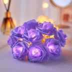 Decorative Foam Rose LED Garland for Table Decorations | Kelmera
