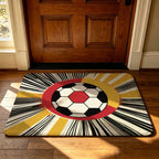 Decorative Football-Themed Area Mat | Kelmera