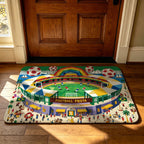Decorative Football-Themed Area Mat | Kelmera