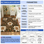 Decorative Football-Themed Area Mat | Kelmera