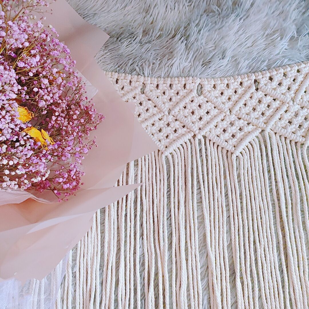 Decorative Fringe Macrame Wall Hanging | Kelmera