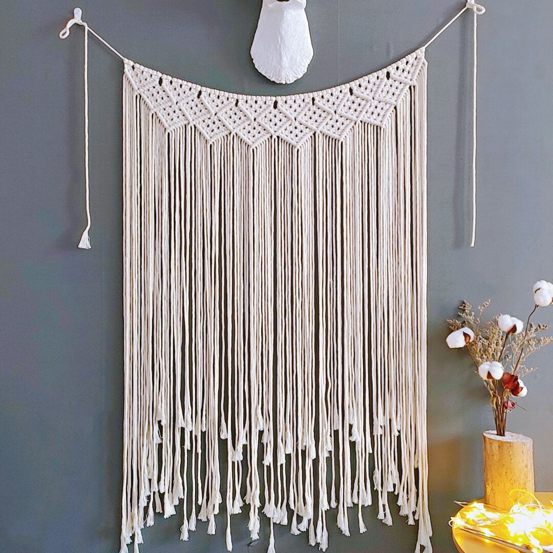 Decorative Fringe Macrame Wall Hanging | Kelmera