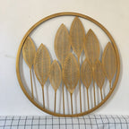 Decorative Gold Leaf Wall Art Sculpture | Kelmera