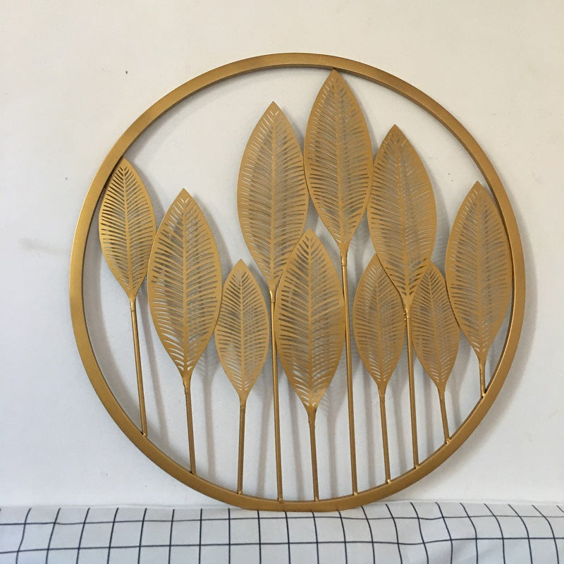 Decorative Gold Leaf Wall Art Sculpture | Kelmera