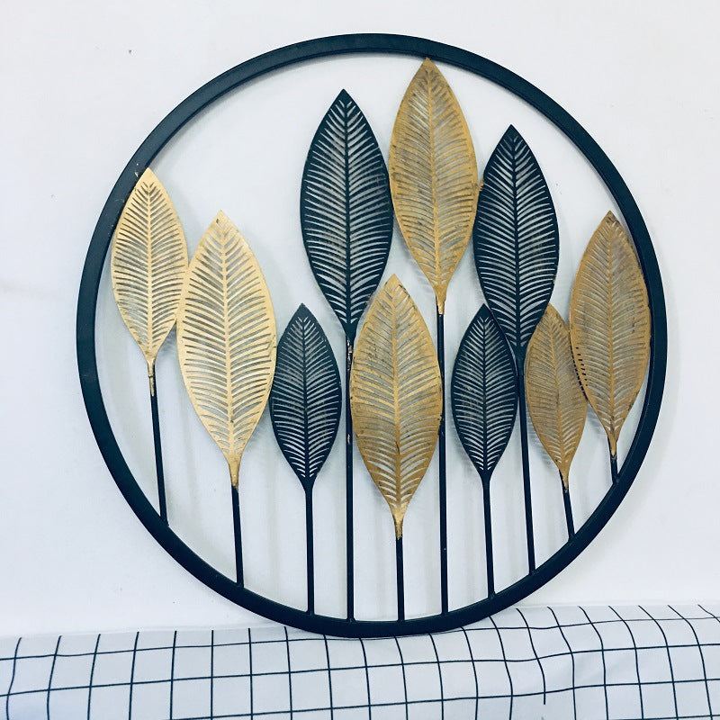 Decorative Gold Leaf Wall Art Sculpture | Kelmera
