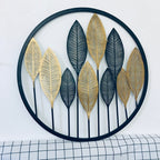 Decorative Gold Leaf Wall Art Sculpture | Kelmera