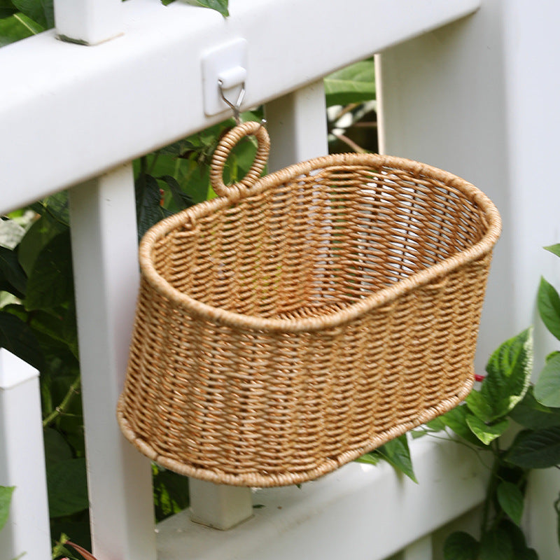 Decorative Handwoven Storage Basket Light Brown | Kelmera
