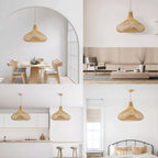 Decorative Hanging Light made of Rattan | Kelmera