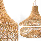 Decorative Hanging Light made of Rattan | Kelmera