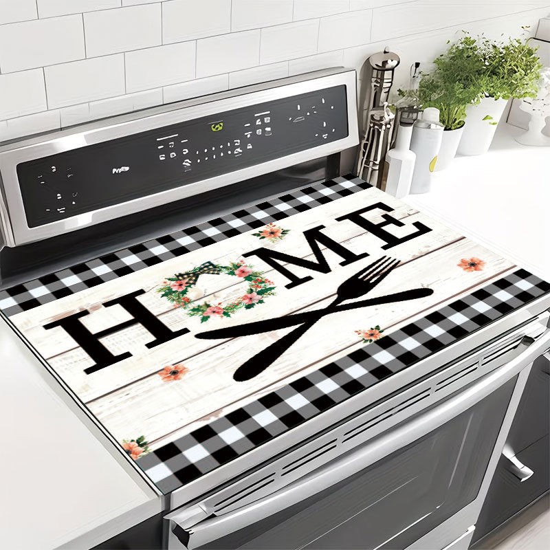 Decorative Heart and Bow-Themed Kitchen Mat | Kelmera