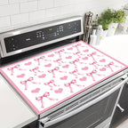 Decorative Heart and Bow-Themed Kitchen Mat | Kelmera