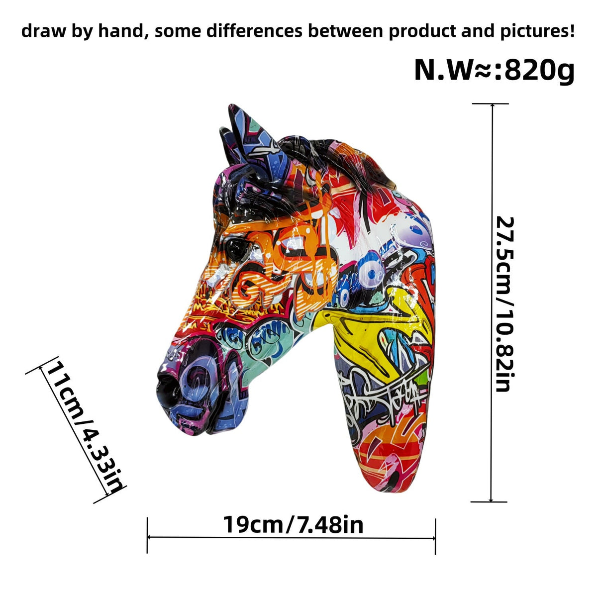 Decorative Horse Head Sculpture | Kelmera
