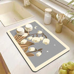 Decorative Kitchen Floor Mat Green Yellow Pink | Kelmera