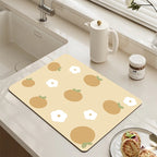 Decorative Kitchen Floor Mat Green Yellow Pink | Kelmera