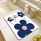 Decorative Kitchen Floor Mat Green Yellow Pink | Kelmera