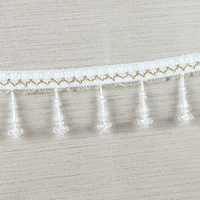 Decorative Lace Trim with Pearls | Kelmera