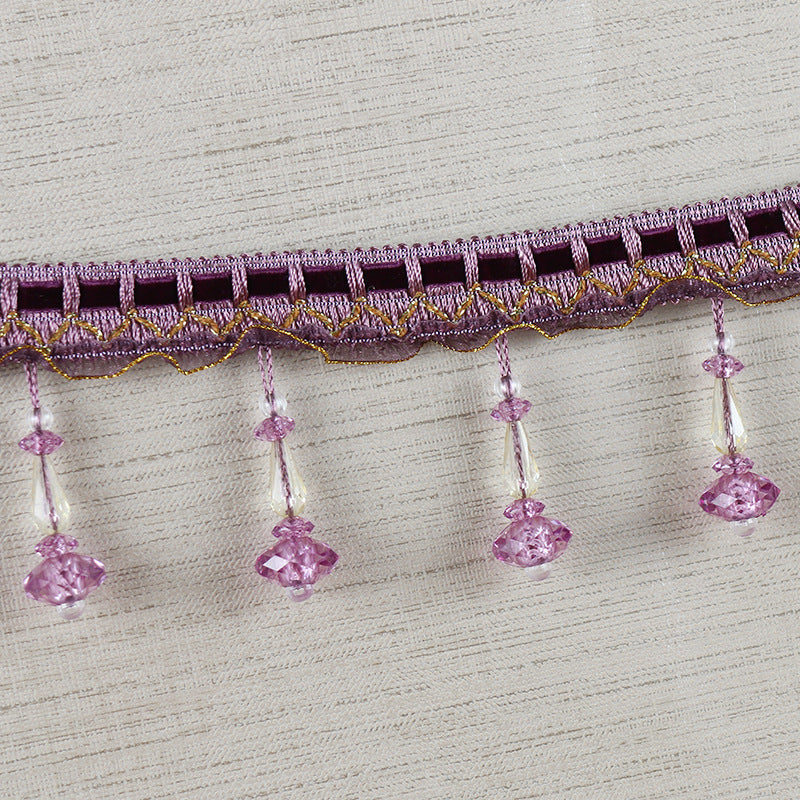 Decorative Lace Trim with Pearls | Kelmera