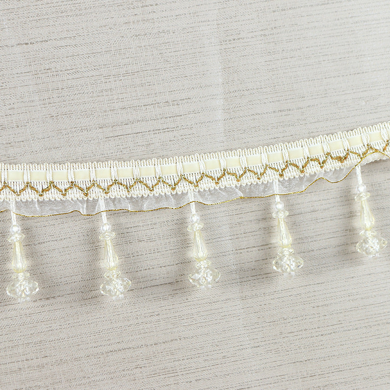 Decorative Lace Trim with Pearls | Kelmera