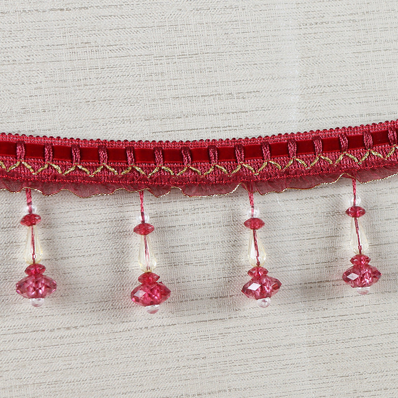 Decorative Lace Trim with Pearls | Kelmera