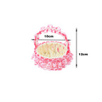 Decorative Lace Trim Woven Basket | Kelmera