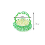 Decorative Lace Trim Woven Basket | Kelmera