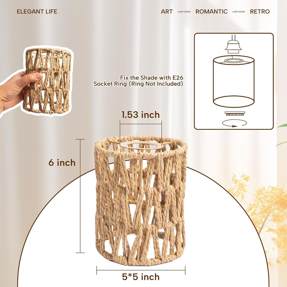 Decorative Lampshade with Modern Design | Kelmera