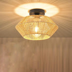 Decorative Lampshade Woven Natural Fiber | Kelmera