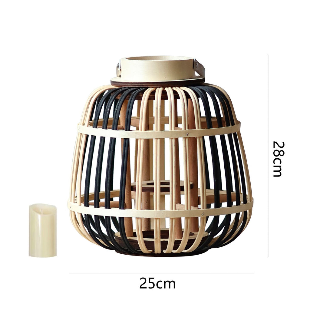 Decorative Lantern Bamboo LED Illuminated | Kelmera