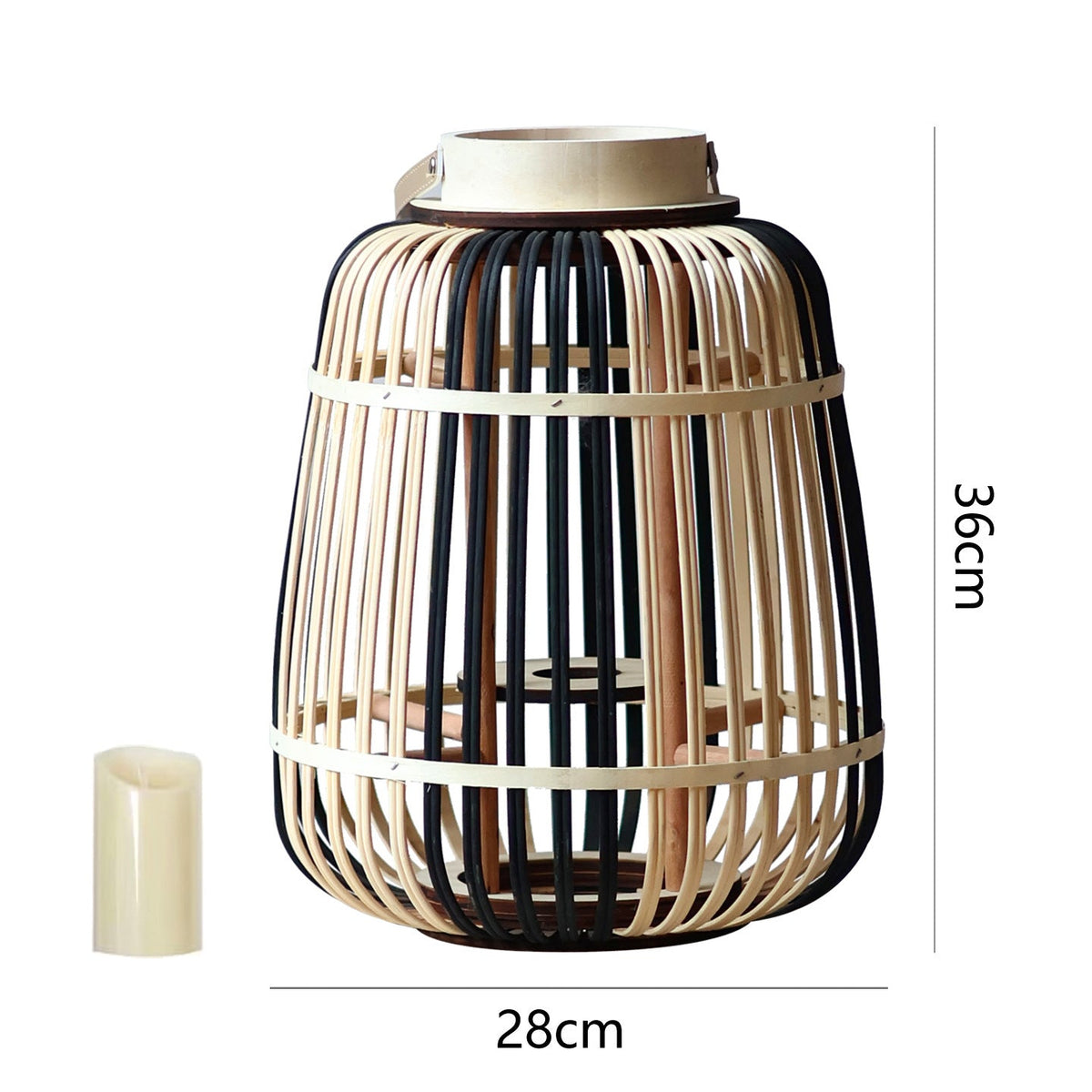 Decorative Lantern Bamboo LED Illuminated | Kelmera