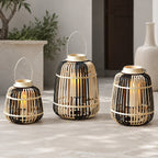 Decorative Lantern Bamboo LED Illuminated | Kelmera