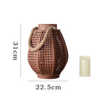 Decorative Lantern Holder made of Natural Material | Kelmera
