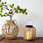 Decorative Lantern made of Braided Rattan | Kelmera