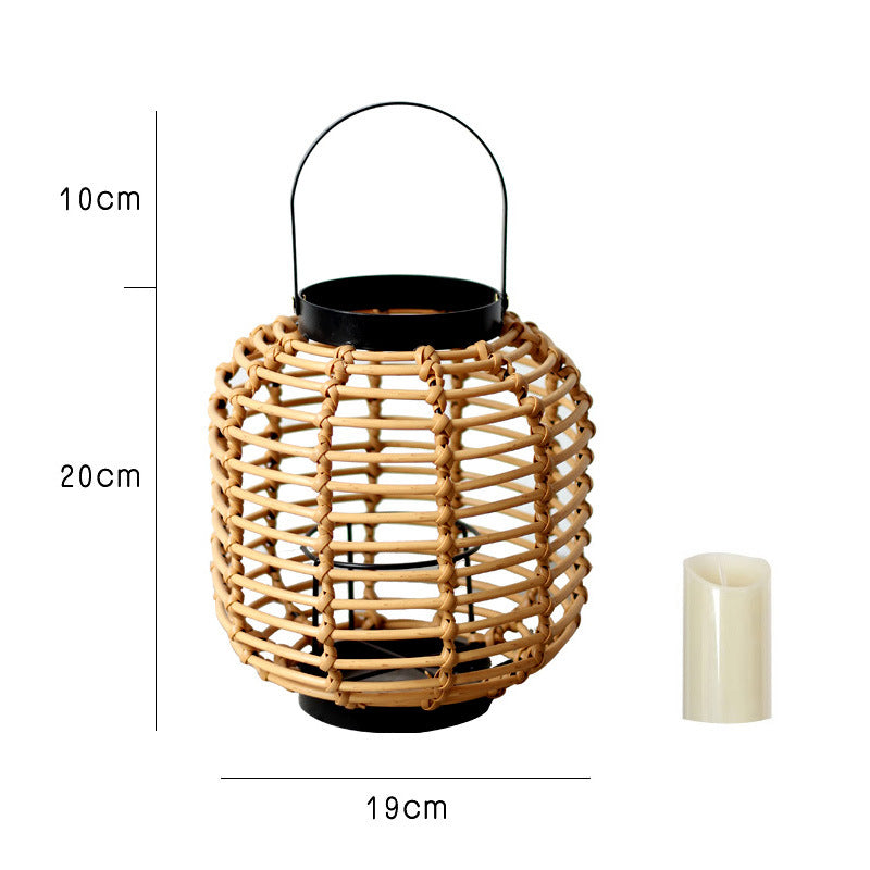 Decorative Lantern made of Braided Rattan | Kelmera