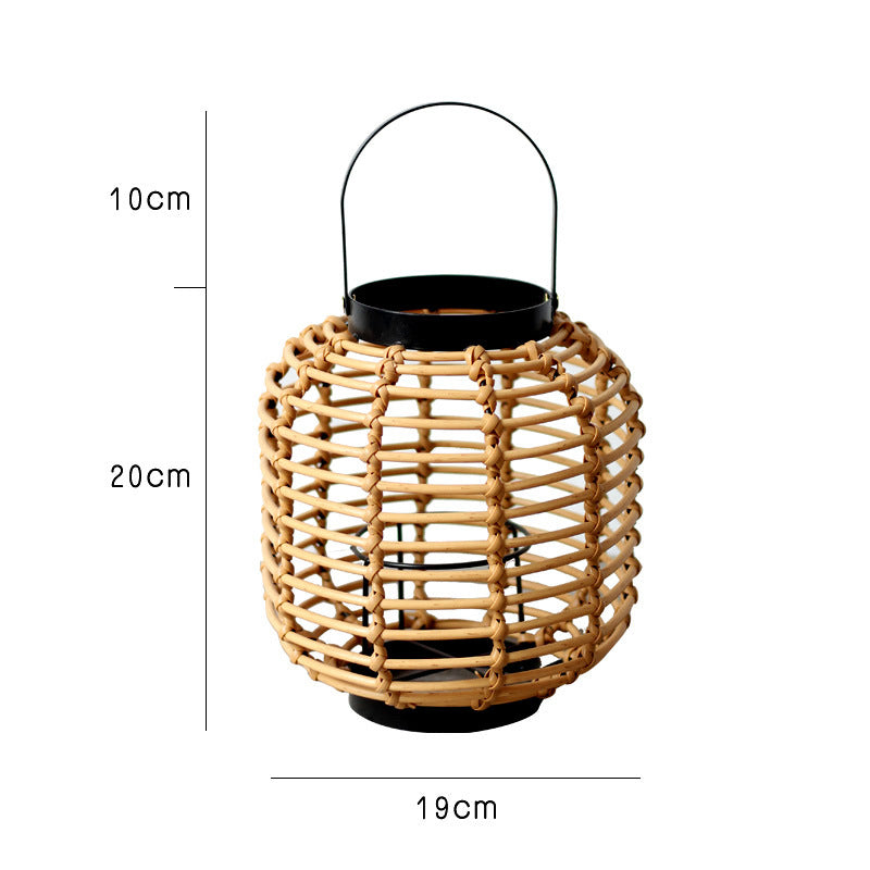 Decorative Lantern made of Braided Rattan | Kelmera