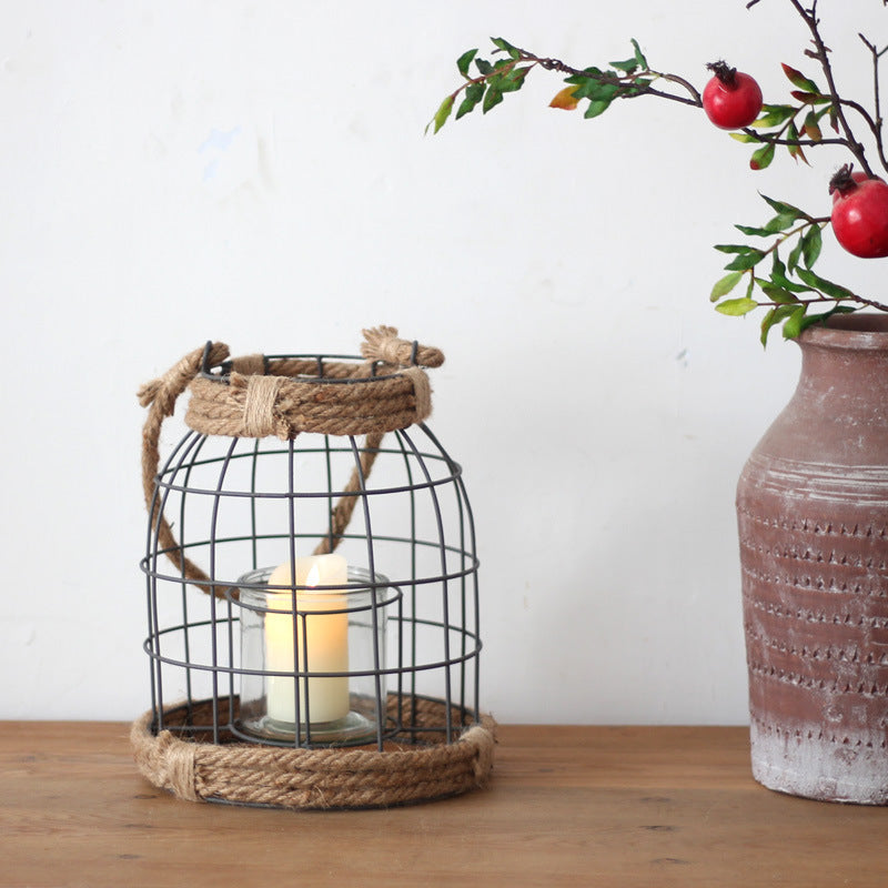Decorative Lantern made of Metal and Glass | Kelmera